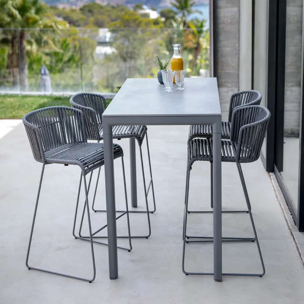 Moments bar stool, Grey Cane-line