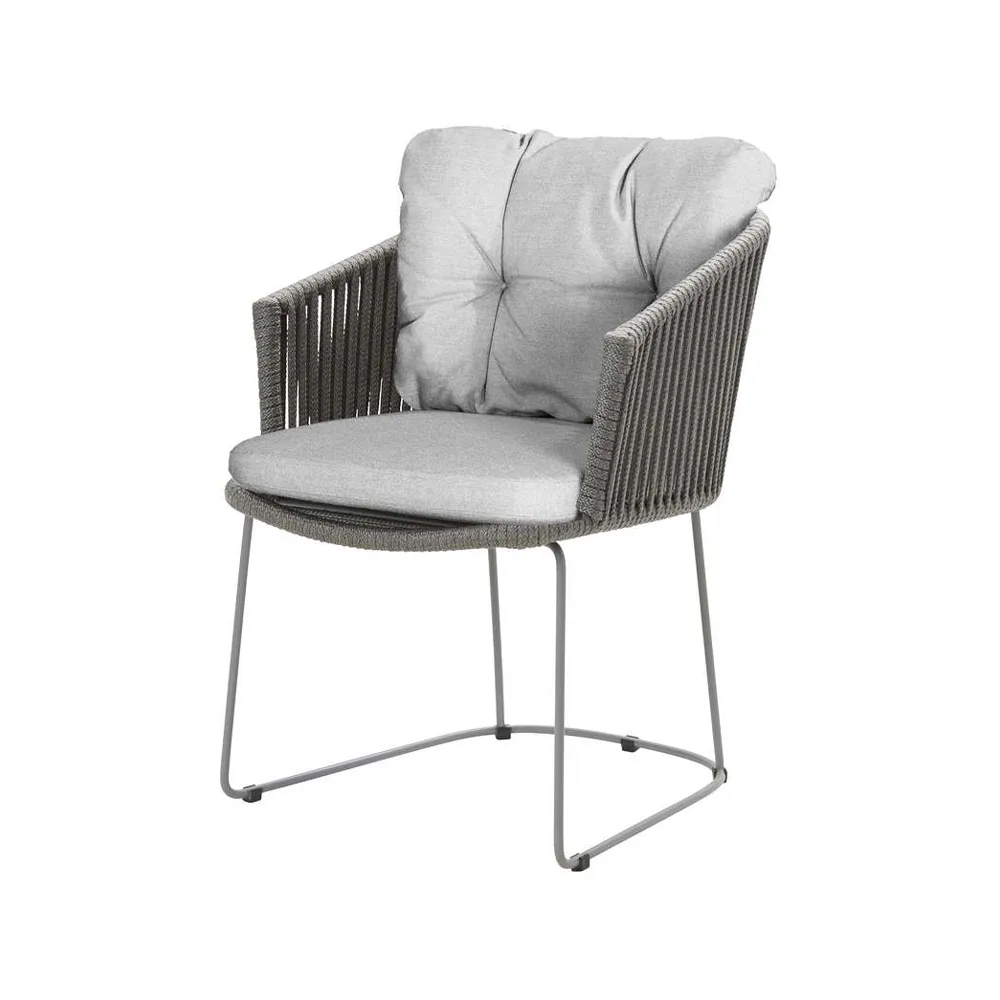 Moments chair, Cane-Line Natté dark grey-Cane-Line soft rope Cane-line