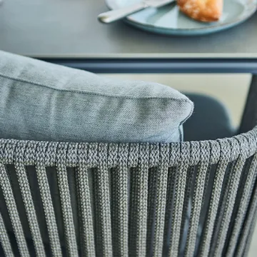 Moments stackable chair cushion - Cane-Line Natté light grey - Cane-line