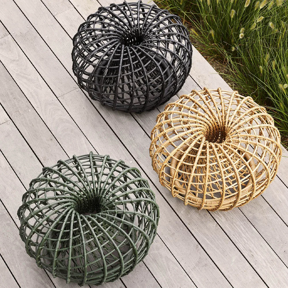 Nest table/footstool, Natural, small Cane-line