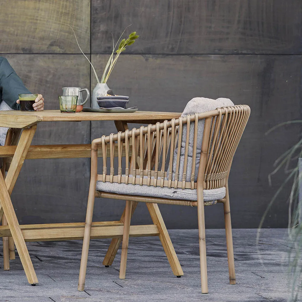 Ocean armchair aluminum, Natural Cane-line