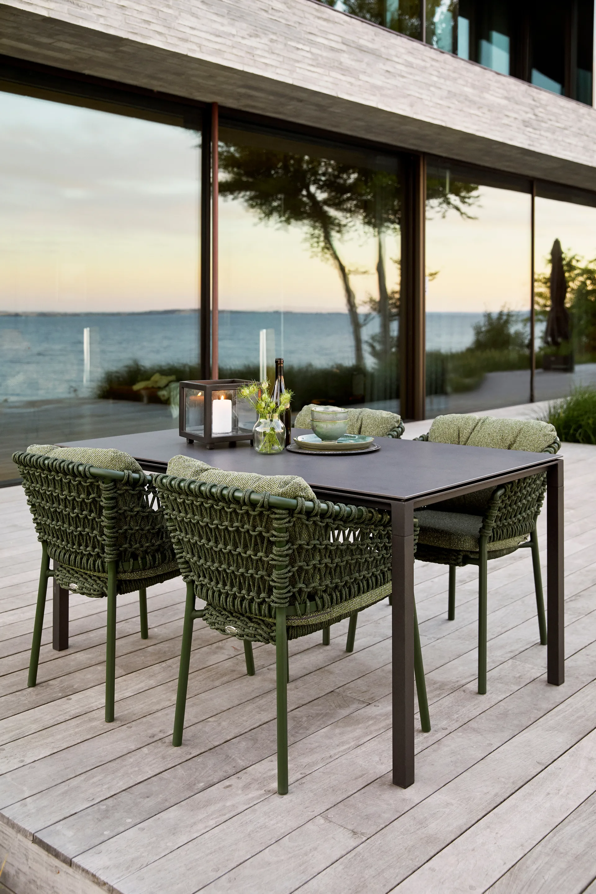 Ocean armchair soft rope, Sand Cane-line