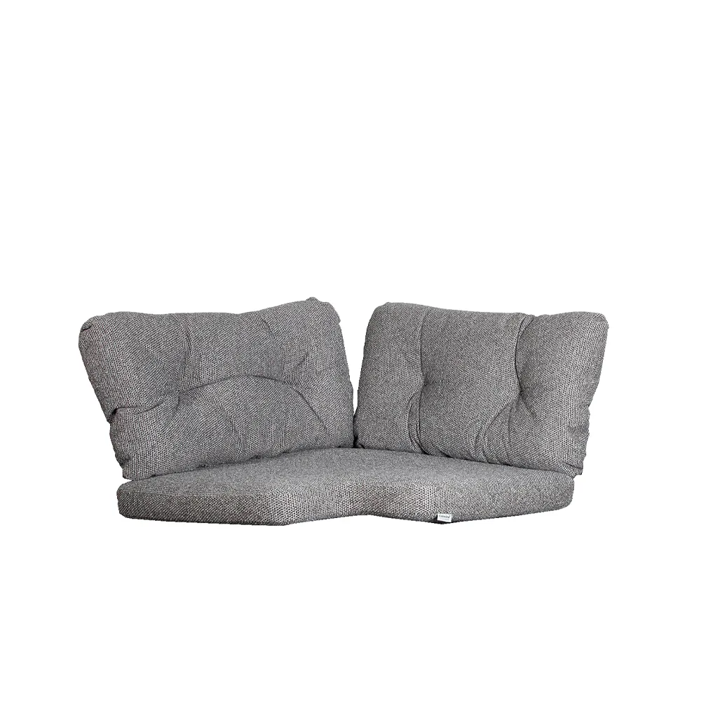 Ocean seat cushion, Cane-Line wove dark grey, corner section Cane-line
