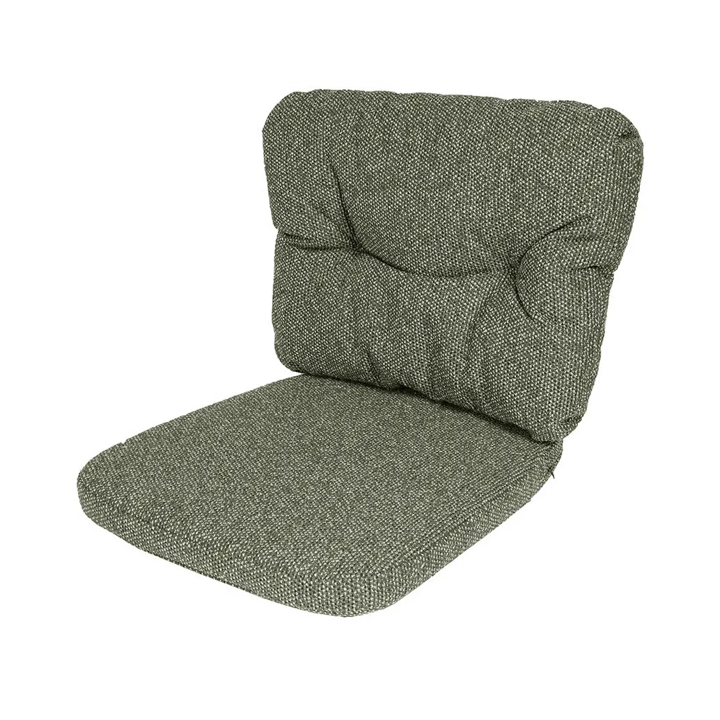 Ocean/Basket/Moments cushion set chair, Wove dark green Cane-line