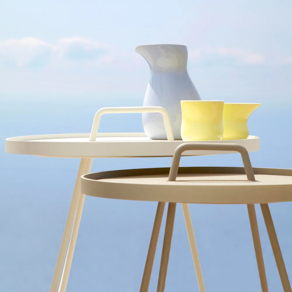 On the move table Ø52 cm, Taupe Cane-line