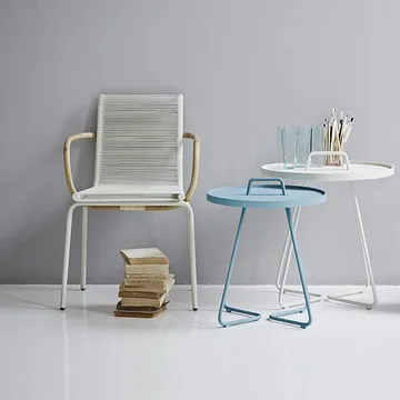 On the move table Ø52 cm - White - Cane-line