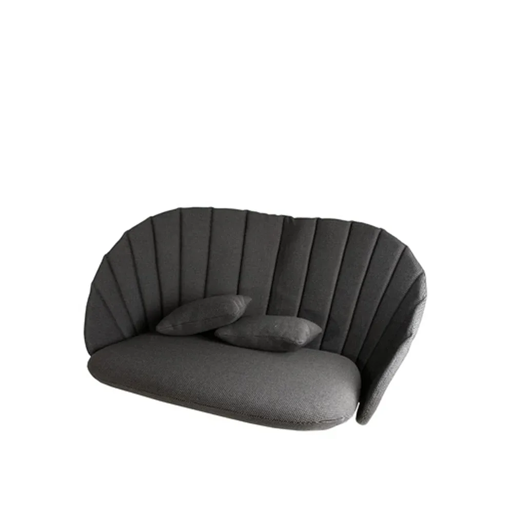 Peacock cushion set sofa 2-seater, Focus dark grey Cane-line