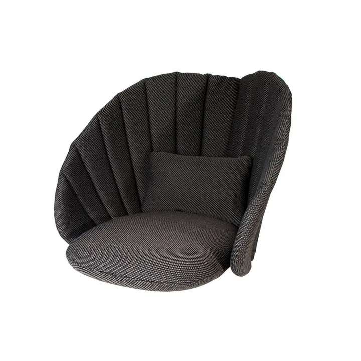Peacock lounge armchair cushion - Cane-Line focus dark grey - Cane-line