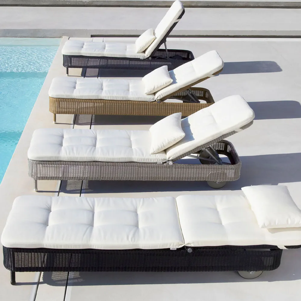 Presley sun lounger weave, Taupe Cane-line
