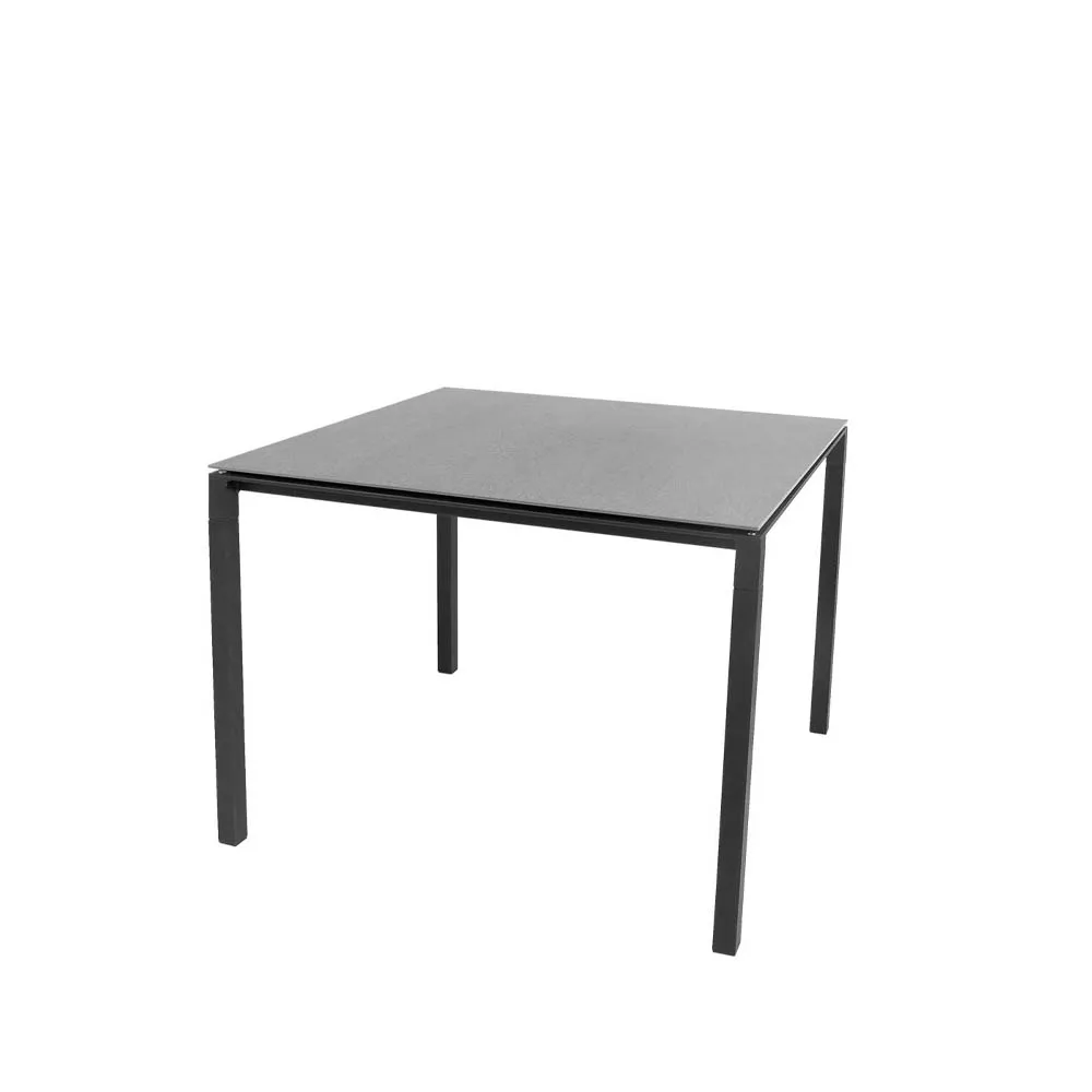 Pure dining table, Basalt grey-lava grey 100x100 cm Cane-line