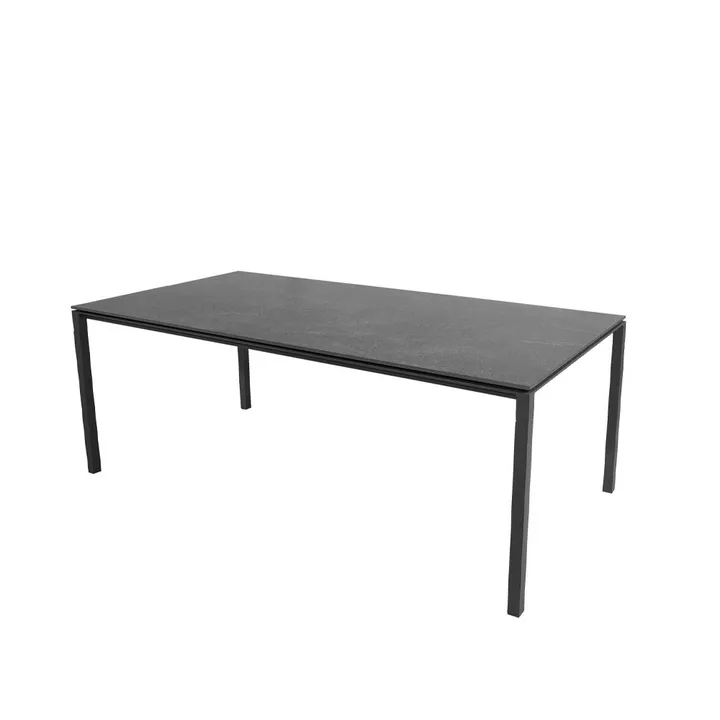 Pure dining table - Fossil black-lava grey 200x100 cm - Cane-line