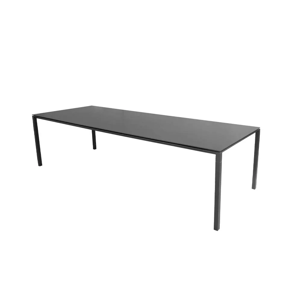 Pure dining table, Nero-lava grey 280x100 cm Cane-line
