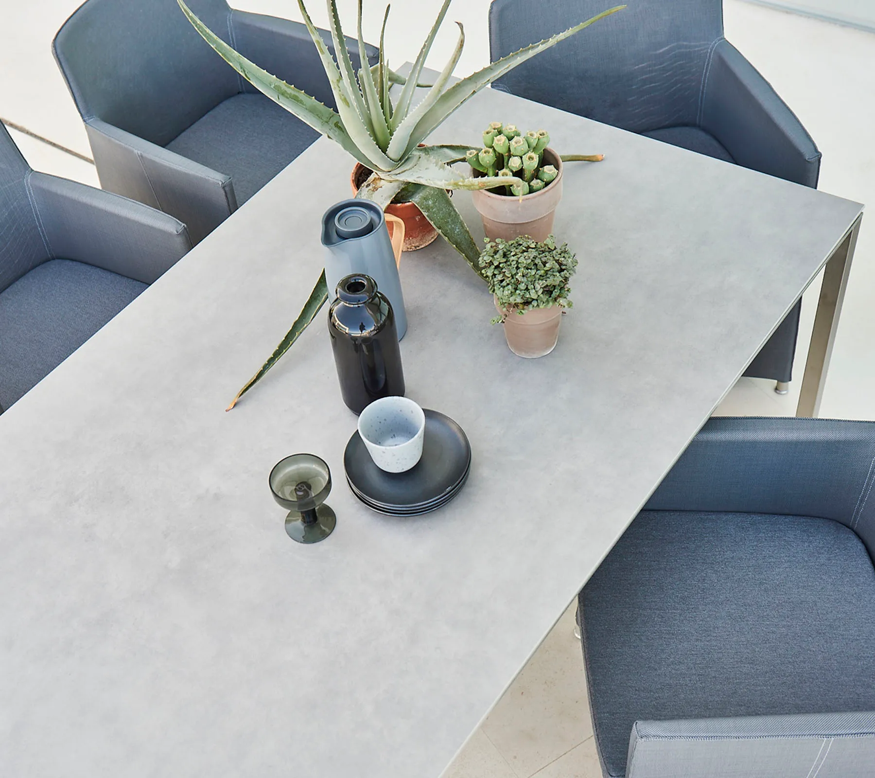 Pure table 200x100 cm Concrete grey-taupe,  Cane-line