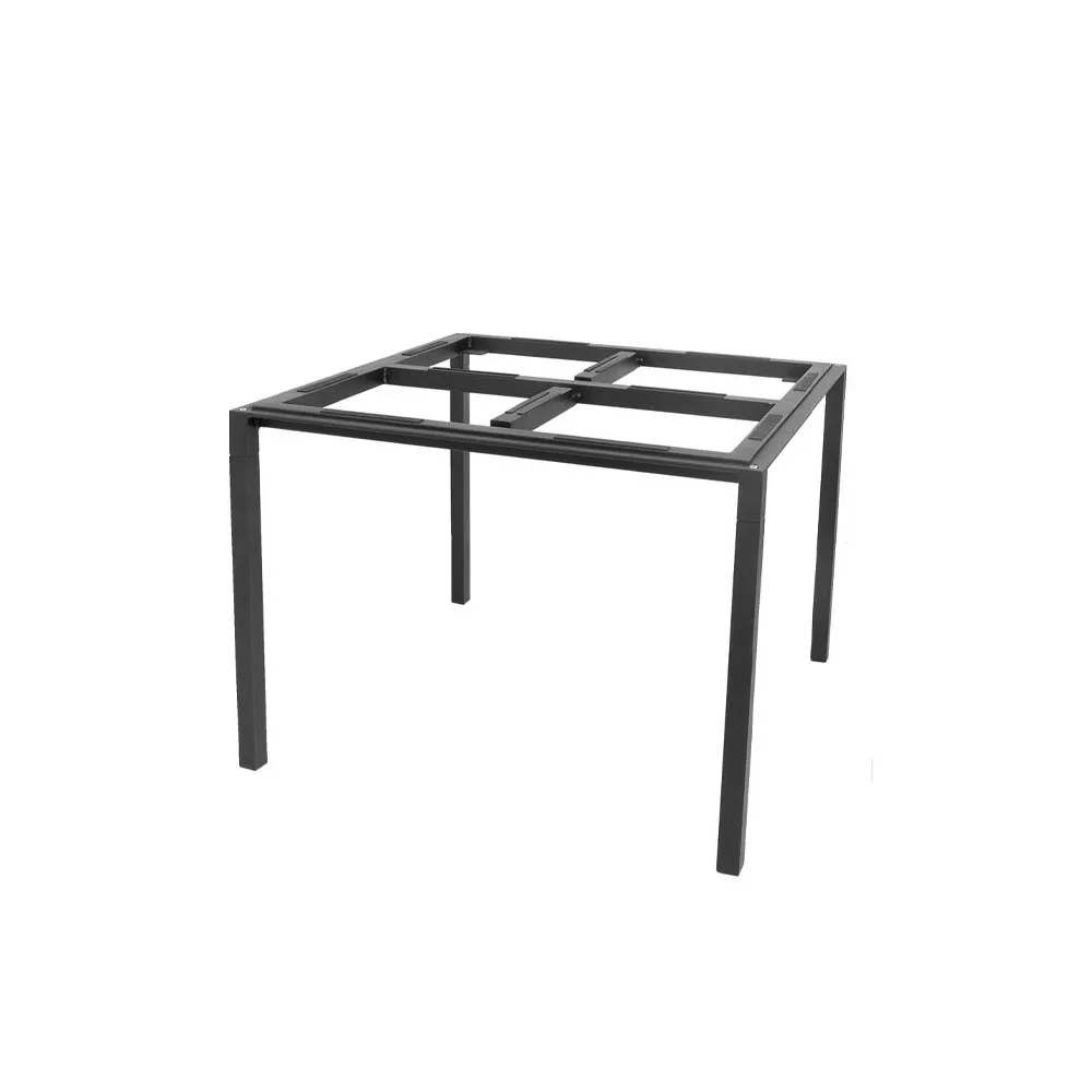 Pure table base 100x100x73 cm, Lava grey Cane-line