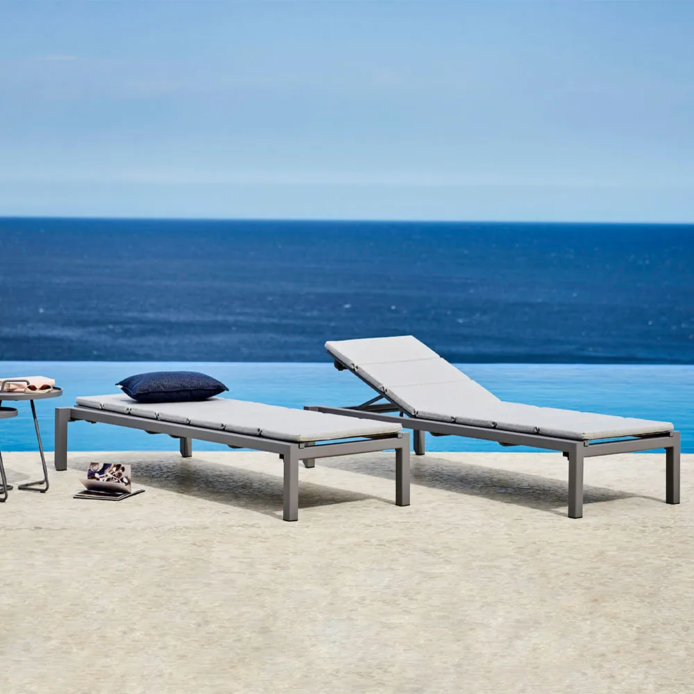 Relax sun lounger, Light grey Cane-line