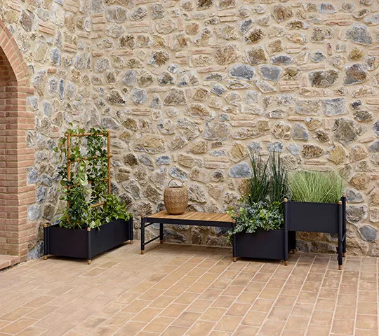 Sticks flower box 57x103 cm, Lava grey Cane-line