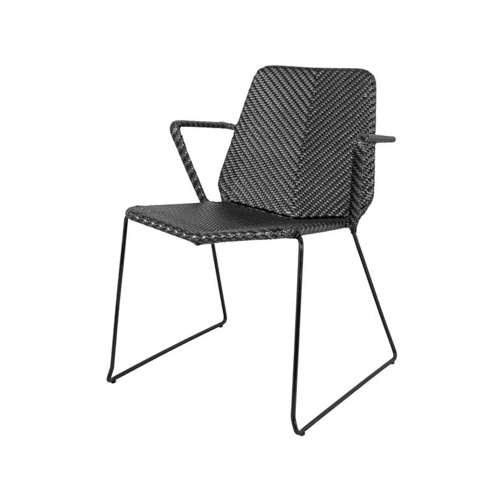 Vision armchair, Black Cane-line