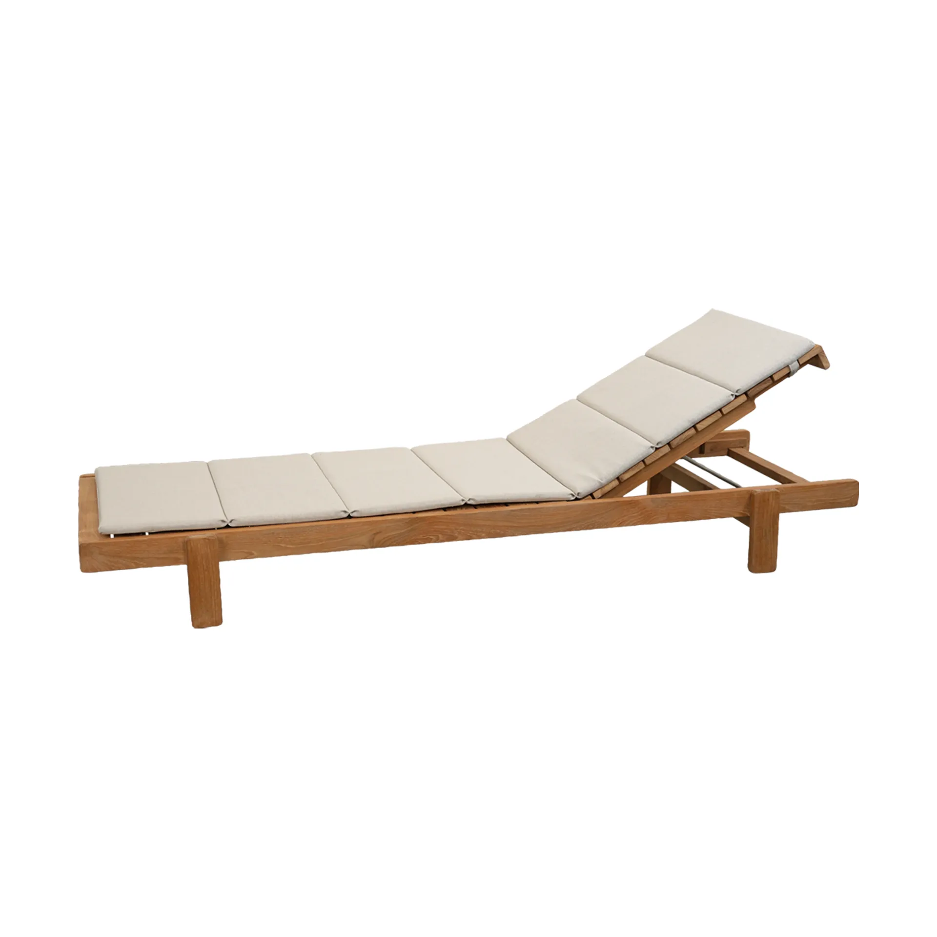 Vista sun lounger, Teak Cane-line