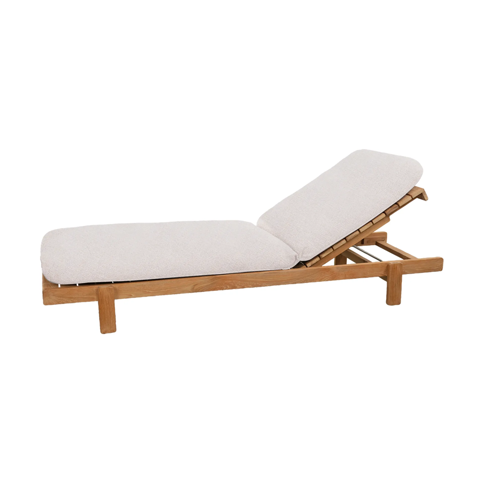 Vista sun lounger, Teak Cane-line