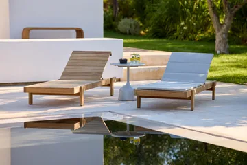 Vista sun lounger - Teak - Cane-line