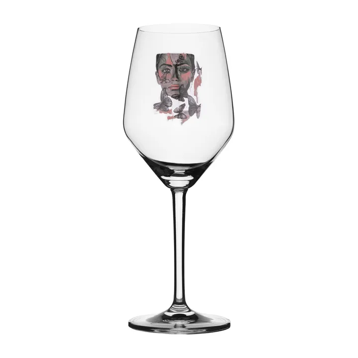 Butterfly Queen rosé-/white wine glass - 40 cl - Carolina Gynning