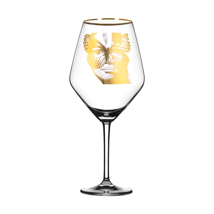 Golden Butterfly wine glass 75 cl - Gold - Carolina Gynning
