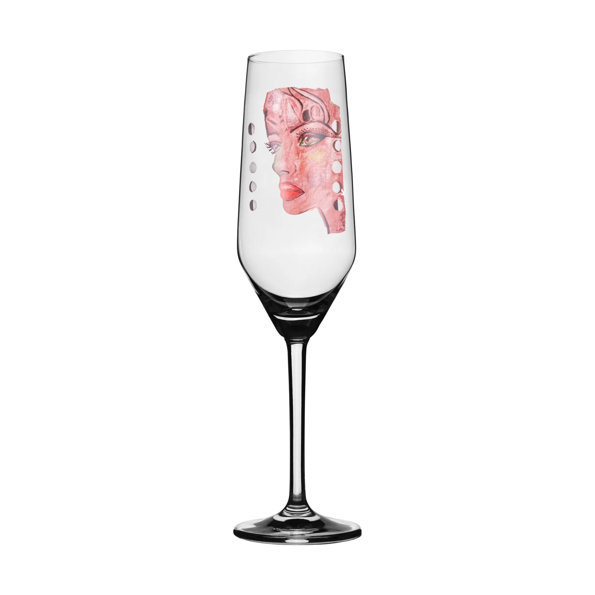 Moonlight Queen champagne glass 30 cl, Pink Carolina Gynning
