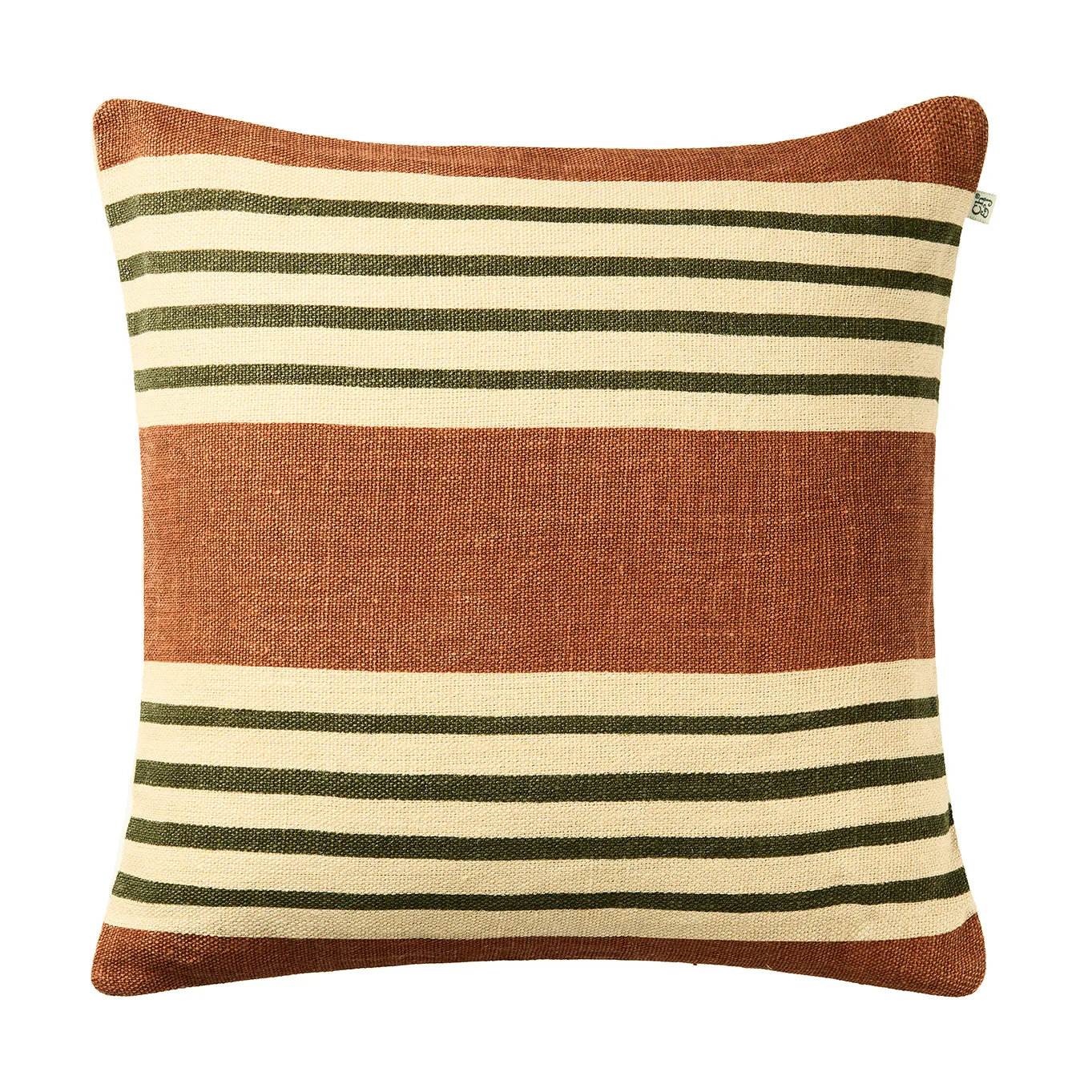 Aria cushion cover, Apricot orange-cactus green, 50x50 cm Chhatwal & Jonsson