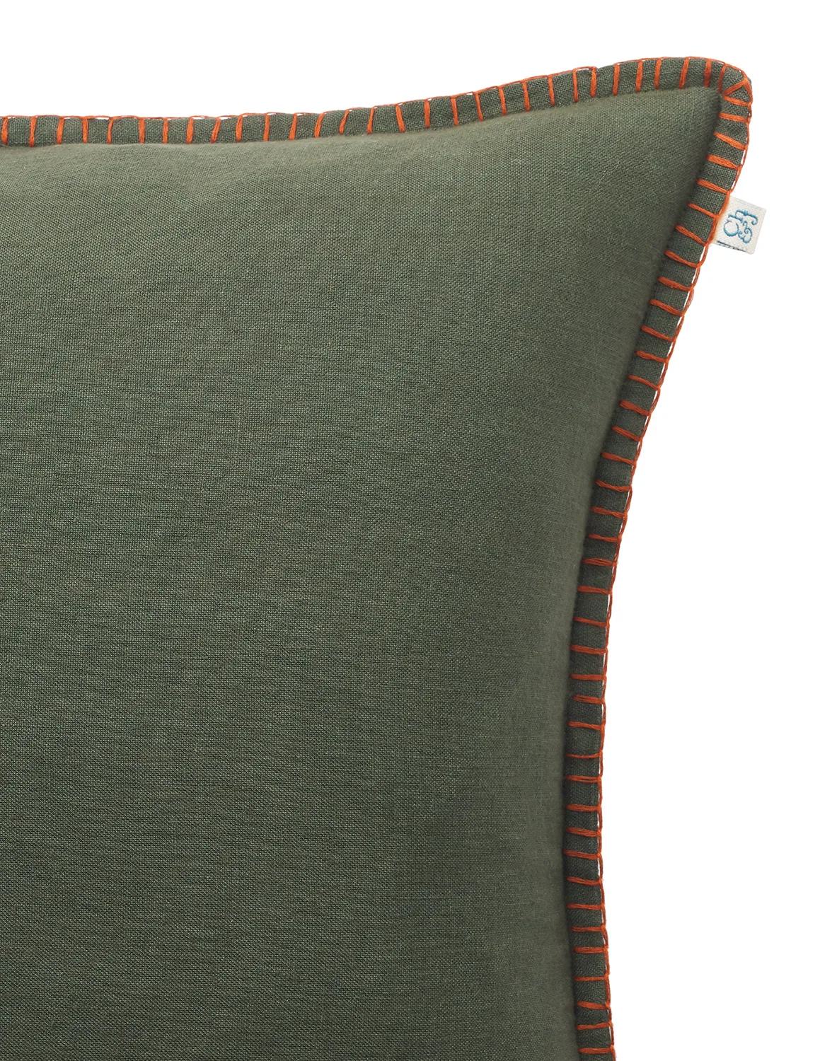 Arun cushion cover 50x50 cm, Forest green-terracotta Chhatwal & Jonsson