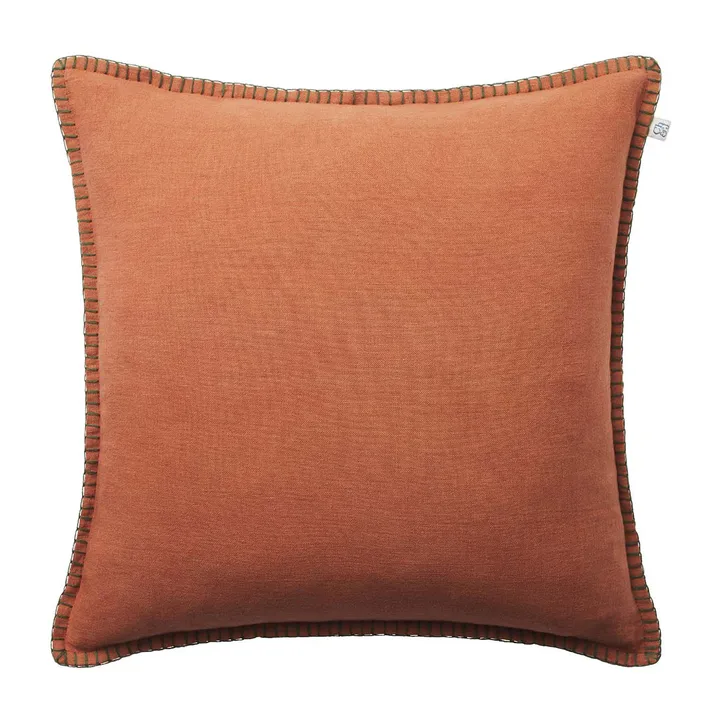 Arun cushion cover 50x50 cm - Terracotta-forest green - Chhatwal & Jonsson