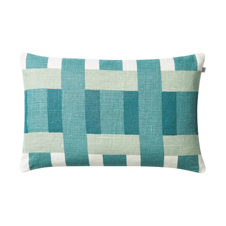 Benaras cushion cover - Heaven blue-aqua-palace blue, 40x60 cm - Chhatwal & Jonsson