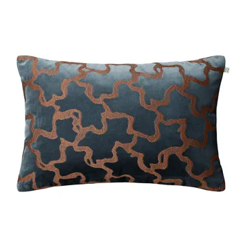 Chand pillowcase 40x60 cm - Sea blue-cognac - Chhatwal & Jonsson