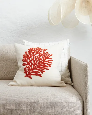 Coral pillowcase 50x50 cm - Orange - Chhatwal & Jonsson