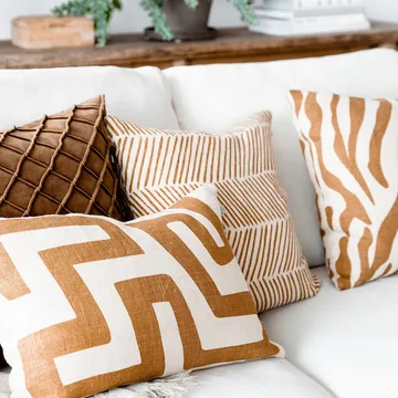 Deva cushion cover 50x50 cm - cognac - Chhatwal & Jonsson