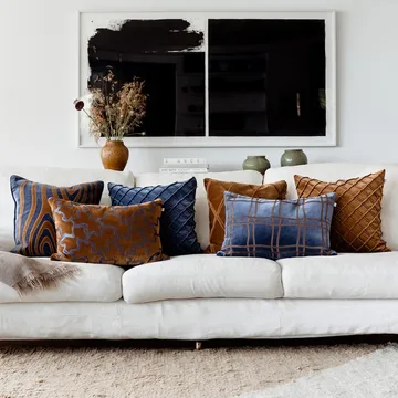 Deva cushion cover 50x50 cm - sea blue - Chhatwal & Jonsson