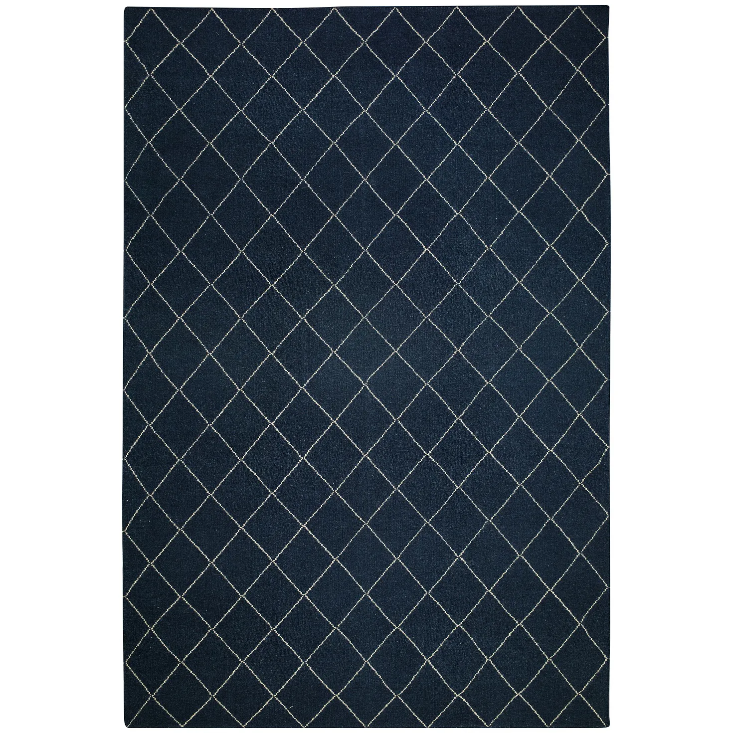 Diamond rug 230x336 cm, Blue melange-off white Chhatwal & Jonsson