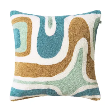 Godavari cushion cover 50x50 cm - Heaven blue-aqua-sand-offwhite - Chhatwal & Jonsson