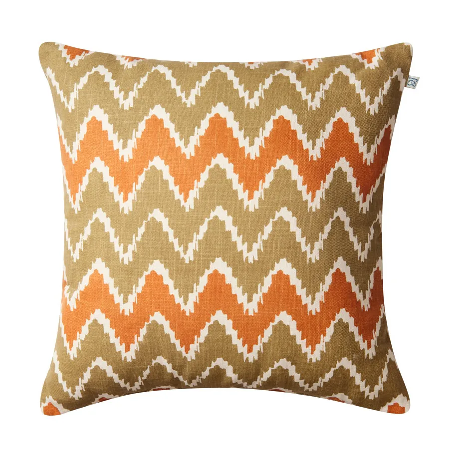 Ikat Bangalore outside cushion 50x50 cm, Beige-apricot orange Chhatwal & Jonsson