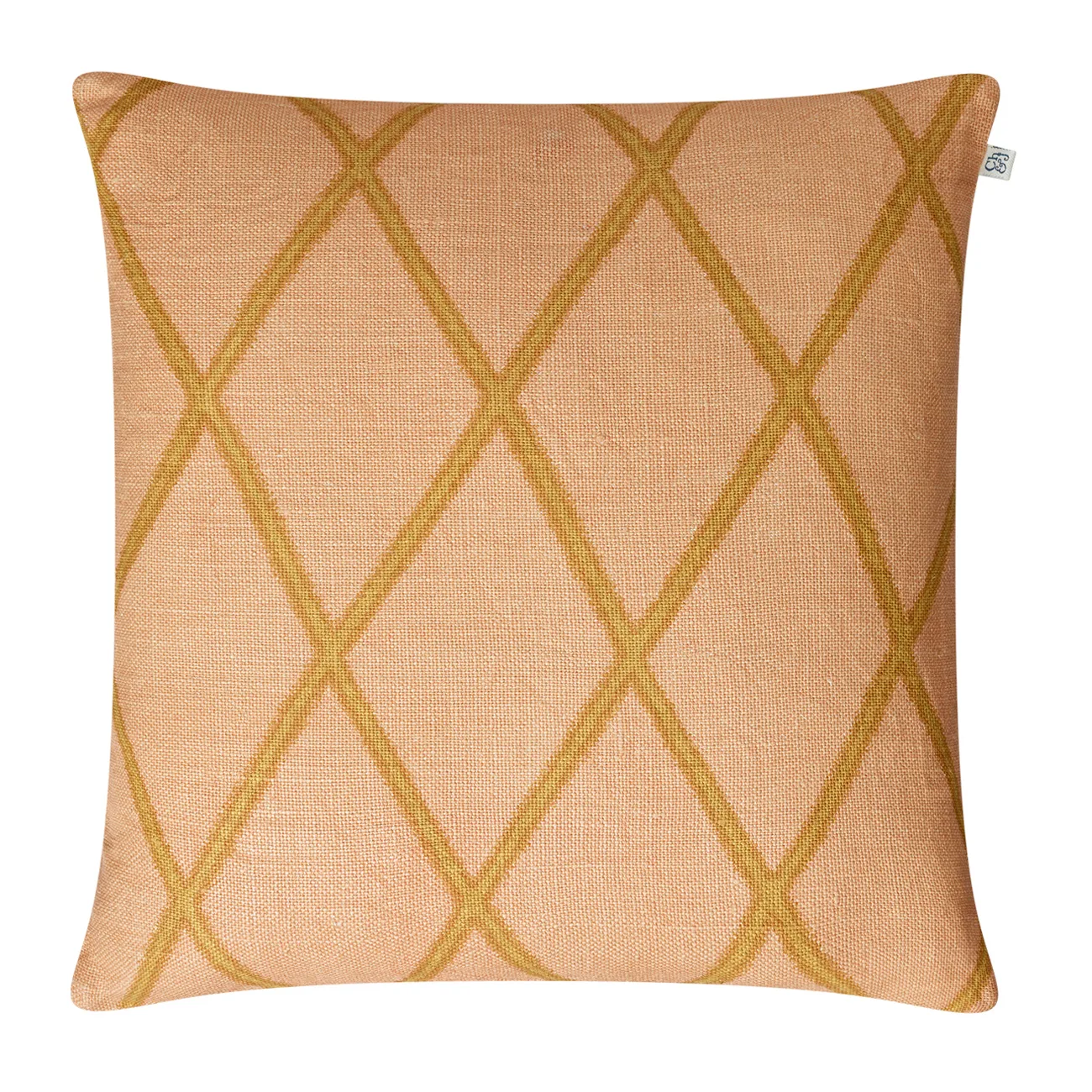 Ikat Orissa cushion cover 50x50 cm, rose-spicy yellow Chhatwal & Jonsson