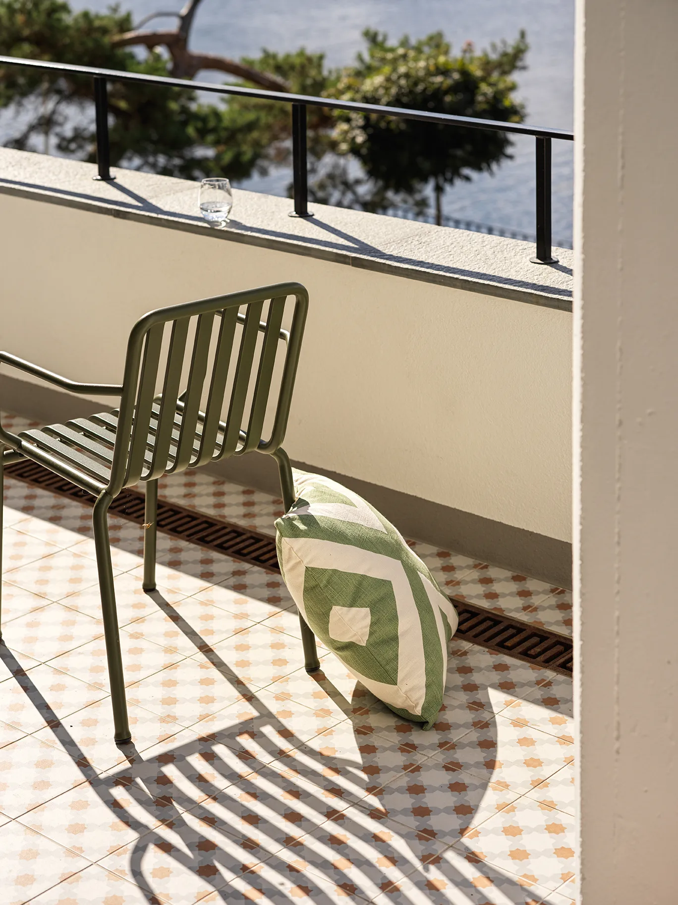 Impal Outdoor cushion, Sage/off white. 50 cm Chhatwal & Jonsson