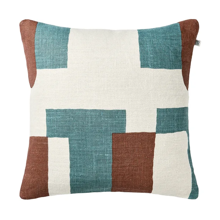 Jay cushion cover - Terracotta-heaven blue, 50x50 cm - Chhatwal & Jonsson