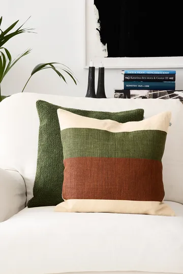 Kumar pillowcase 50x50 cm - Cactus Green-Terracotta - Chhatwal & Jonsson