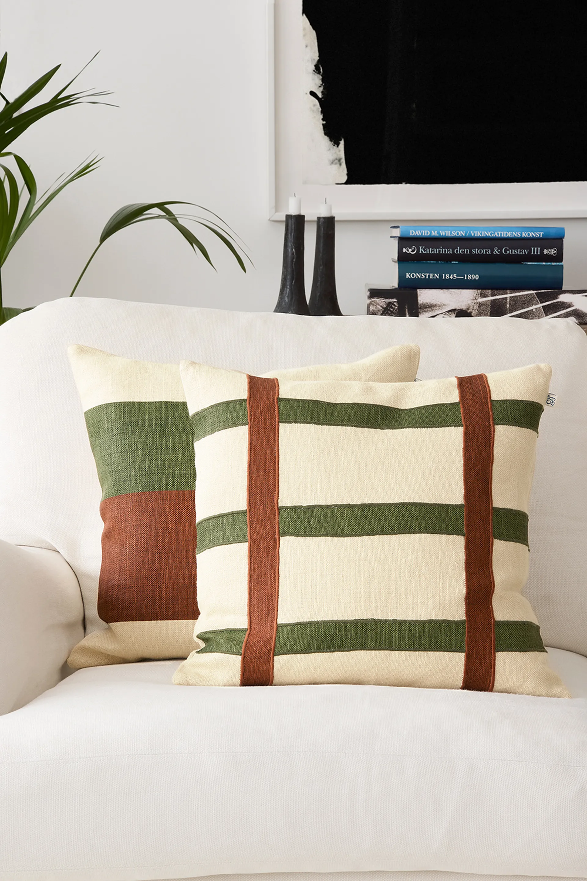 Kumar pillowcase 50x50 cm, Cactus Green-Terracotta Chhatwal & Jonsson