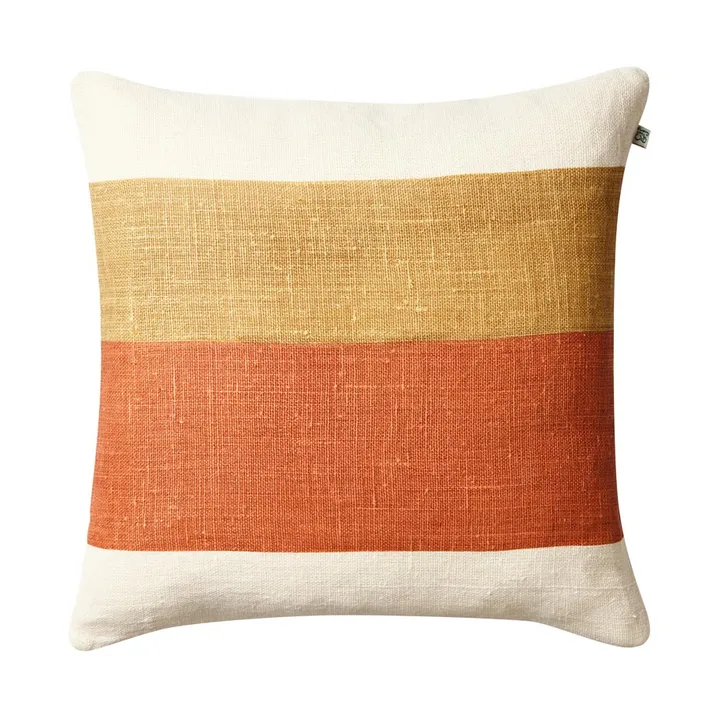 Kumar pillowcase 50x50 cm - Khaki-apricot orange - Chhatwal & Jonsson