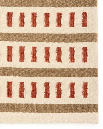 Ladakh wool rug - Off white-beige-rust, 180x270 cm - Chhatwal & Jonsson