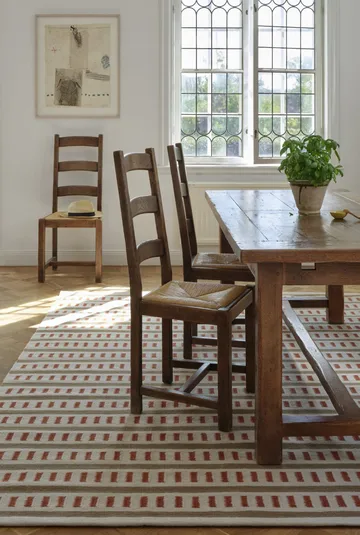 Ladakh wool rug - Off white-beige-rust, 180x270 cm - Chhatwal & Jonsson