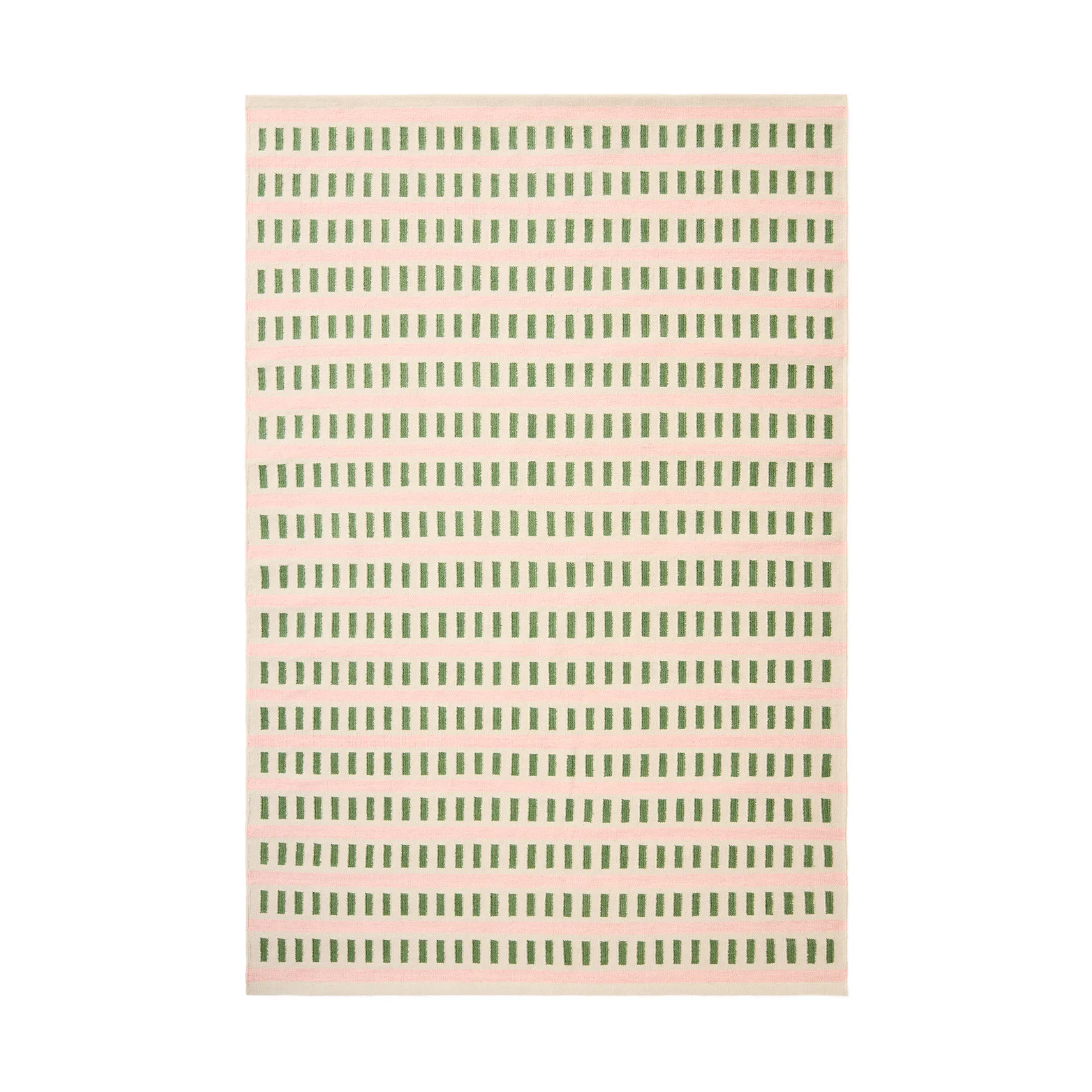 Ladakh wool rug, Offwhite-green-pink, 230x320cm Chhatwal & Jonsson