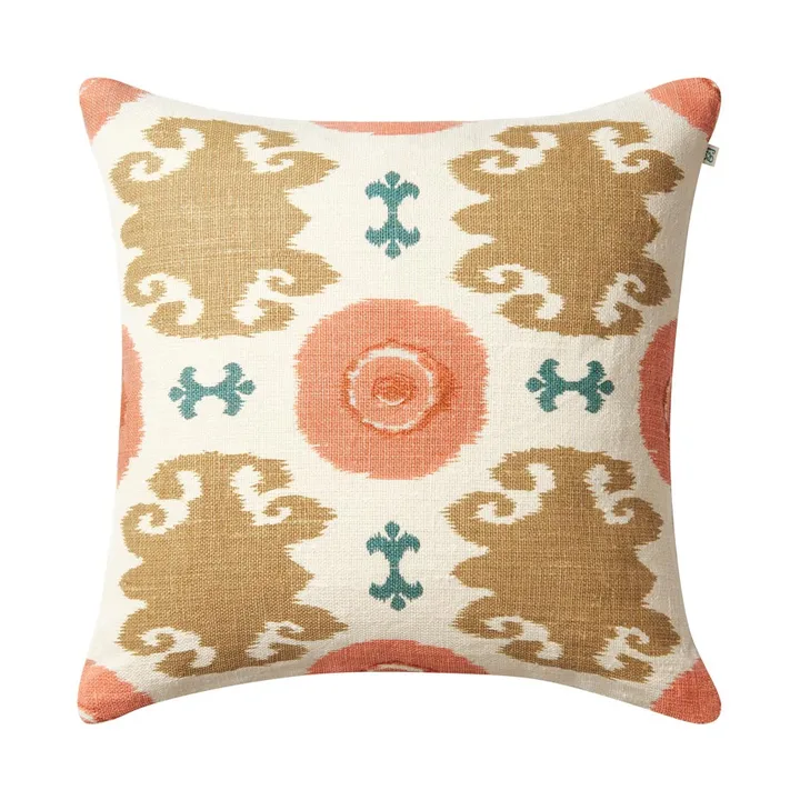 Mahal cushion cover 50x50 cm - Rose-apricot-khaki-heaven blue - Chhatwal & Jonsson