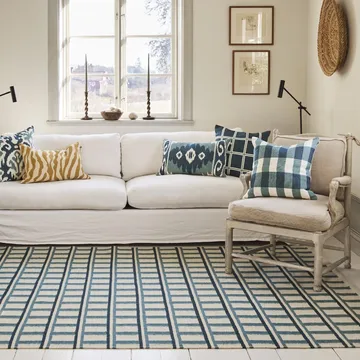 Mysore wool carpet 180x270 cm - Off white-heaven blue - Chhatwal & Jonsson