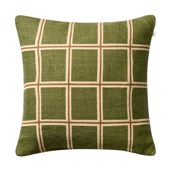Raha cushion cover 50x50 cm - Cactus green-taupe - Chhatwal & Jonsson